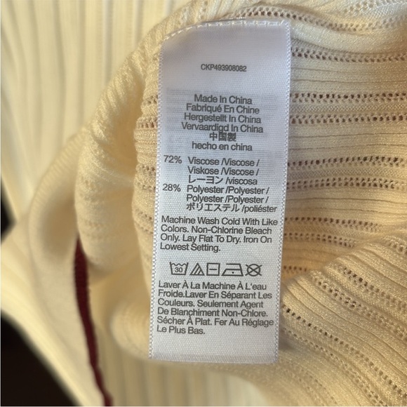 NWOT Madewell Signature Knit Johnny Collar Sweater Size XS - Picture 7 of 9